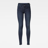 G-Star RAW® Lynn Mid Super Skinny Jeans Dark blue flat front