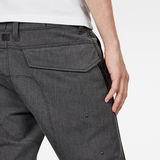 G-Star RAW® Citishield 3D Cargo Slim Tapered Cuffed Pant Grey model back zoom