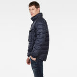 G-Star RAW® Atoll quilted anorak Dark blue model side