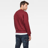 G-Star RAW® Graphic 11 Story Sweater Red model back