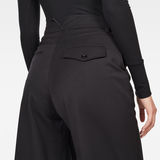 G-Star RAW® Falda pantalón Pintuck Negro model back zoom