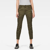 G-Star RAW® Rovic Mid Waist Skinny Cargo Pant Green model front