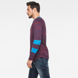 G-Star RAW® Core Straight Knitted Sweater Red model side