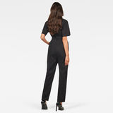 G-Star RAW® Bristum Deconstructed Jumpsuit Black model back zoom