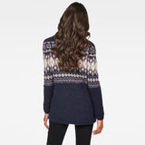 G-Star RAW® Jacquard Knitted Sweater Medium blue model back