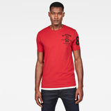 G-Star RAW® Slim Logo T-Shirt Rot