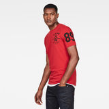G-Star RAW® Slim Logo T-Shirt Rouge