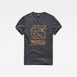 G-Star RAW® Pixel Outline Logo T-Shirt Noir