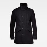 G-Star RAW® Scutar Utility Wool Trench Coat Black flat front