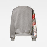 G-Star RAW® Graphic 2 Loose Sweater Grey flat back