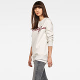 G-Star RAW® Graphic 4 Boyfriend Sweater White model side