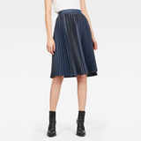 G-Star RAW® 30 Years Plisse Skirt Medium blue model front