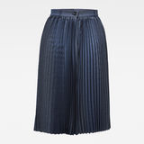 G-Star RAW® 30 Years Plisse Skirt Medium blue flat back