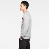 G-Star RAW® Gsraw Jacquard Sweater Grey model side