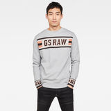 G-Star RAW® Gsraw Jacquard Sweater Grey model front