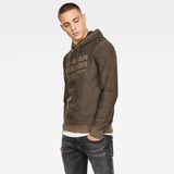 G-Star RAW® Premium Core Knitted Sweater Grey model side