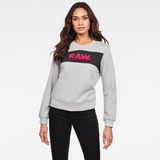 G-Star RAW® Xzula Panel Raw GR Sweater Grey model front