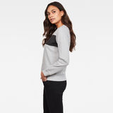 G-Star RAW® Xzula Panel Raw GR Sweater Grey model side