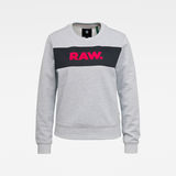G-Star RAW® Xzula Panel Raw GR Sweater Grey flat front