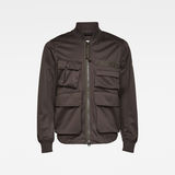 G-Star RAW® Multipocket Softshell Overshirt Brown flat front