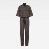 G-Star RAW® Army Straight Jumpsuit Grey model front