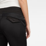 G-Star RAW® Motac 3D Tapered Cropped Sweatpants Black model back zoom