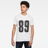 G-Star RAW® T-shirt 89 Thistle GR Slim Blanc