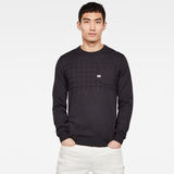G-Star RAW® Pocket Knitted Sweater Grey model front