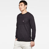 G-Star RAW® Pocket Knitted Sweater Grey model side