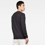 G-Star RAW® Pocket Knitted Sweater Grey model back