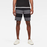 G-Star RAW® Premium Block Stripe Shorts Black model front
