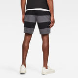 G-Star RAW® Premium Block Stripe Shorts Black model back