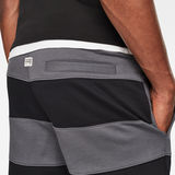 G-Star RAW® Premium Block Stripe Shorts Black model back zoom