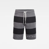 G-Star RAW® Premium Block Stripe Shorts Black flat front