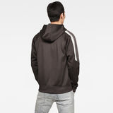 G-Star RAW® Side Stripe Hooded Sweater Grey model back