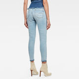 G-Star RAW® Lynn Mid Skinny Ripped Edge Ankle Jeans Light blue