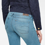 G-Star RAW® Lynn Mid Waist Skinny Jeans Medium blue model back zoom