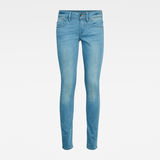 G-Star RAW® Lynn Mid Waist Skinny Jeans Medium blue flat front