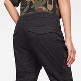 G-Star RAW® Rovic Mid Waist Skinny Cargo Pant Black model back zoom