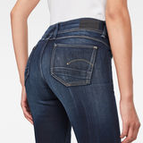 G-Star RAW® Lynn Mid Waist Skinny Jeans Medium blue model back zoom