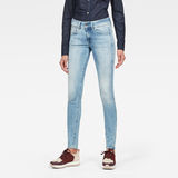 G-Star RAW® Lynn Mid Waist Skinny Jeans Medium blue model front