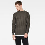 G-Star RAW® Core Table Knitted Sweater Grey model front