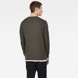 G-Star RAW® Core Table Knitted Sweater Grey model back