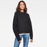G-Star RAW® Weet Turtleneck Knitted Sweater Black model front