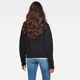 G-Star RAW® Weet Turtleneck Knitted Sweater Black model back