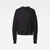 G-Star RAW® Weet Turtleneck Knitted Sweater Black flat front