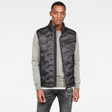 G-Star RAW® Attacc Quilted Down Bodywarmer Black model front
