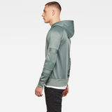 G-Star RAW® Motac Slim Hooded Sweater Green model side