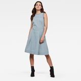 G-STAR RAW Fit and Flare Vestido Rinsed 8727/082