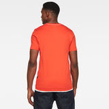 G-Star RAW® T-shirt Flag Text GR Slim Orange